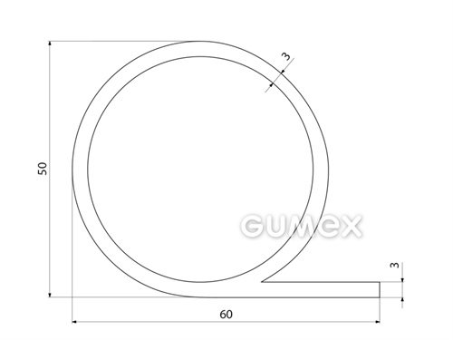 SILIKONPROFILE P-FORM